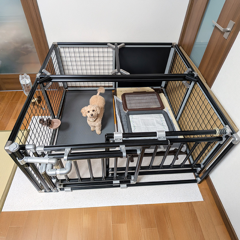 スライドドア式ペットケージ