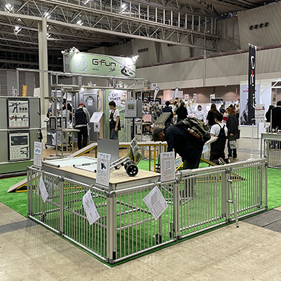 G-Funブースではテクサポスタッフが皆さまをお迎え