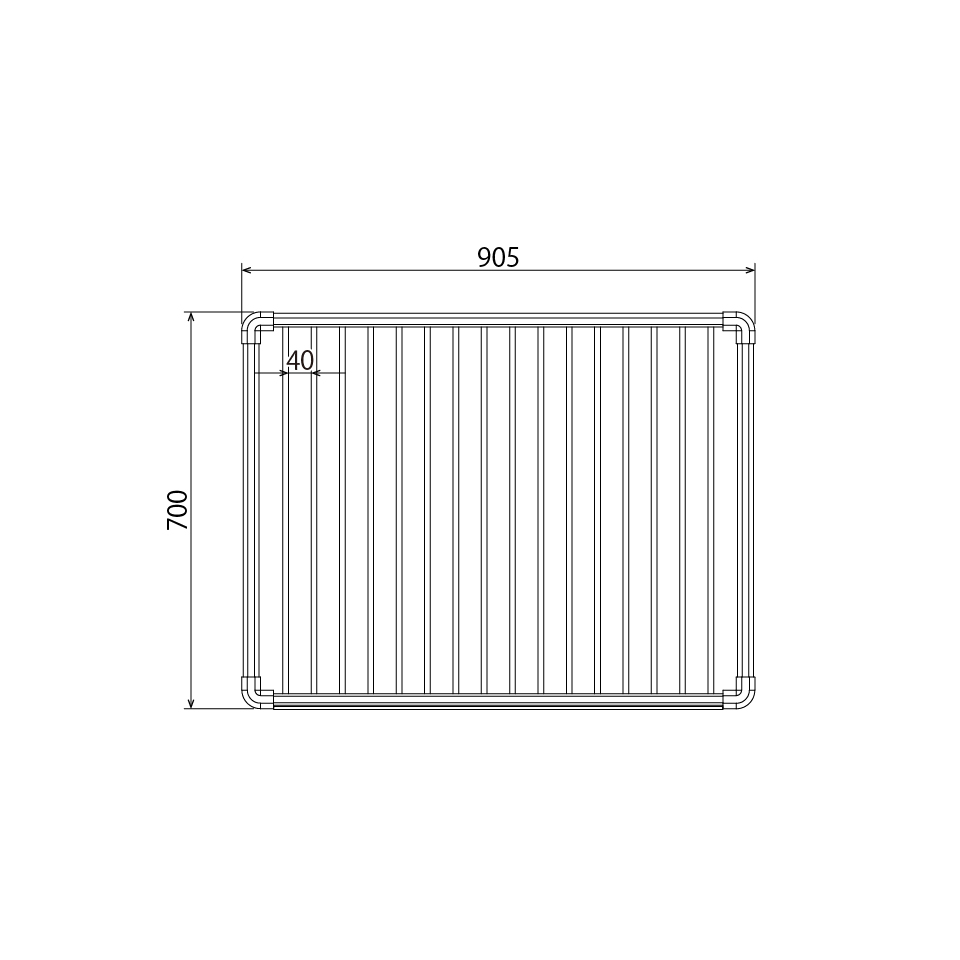 DOGCAGE/ドッグケージ(スリム) ケージ面-900【受注生産品】