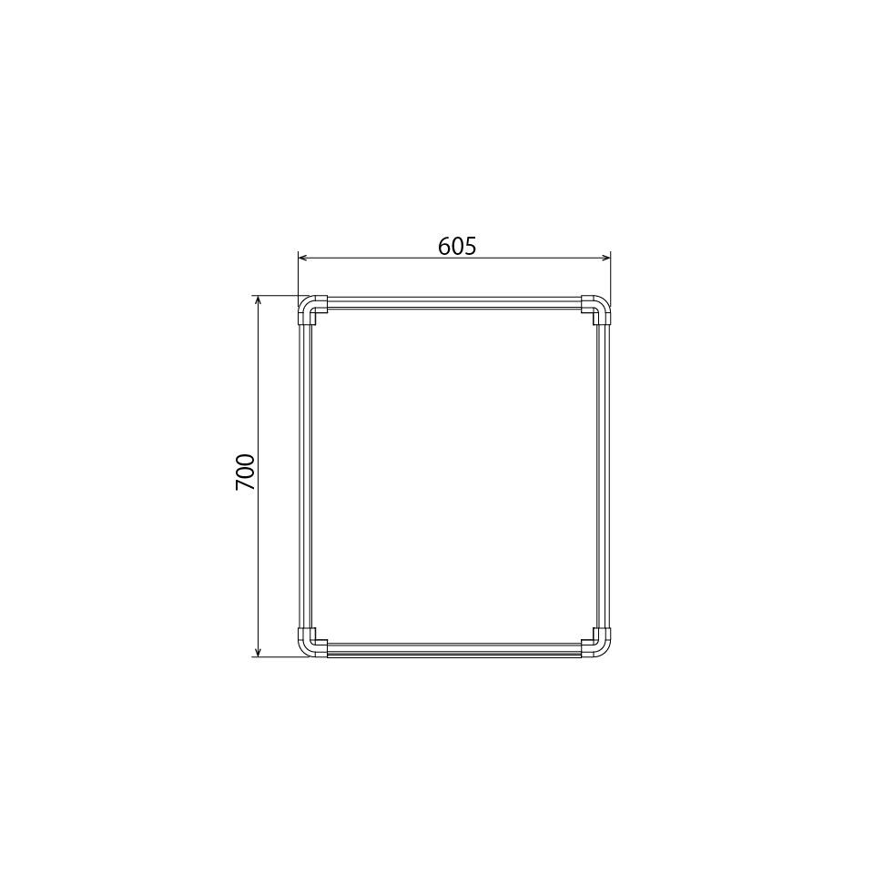 DOGCAGE/ドッグケージ(スリム) 目隠し面-600【受注生産品】