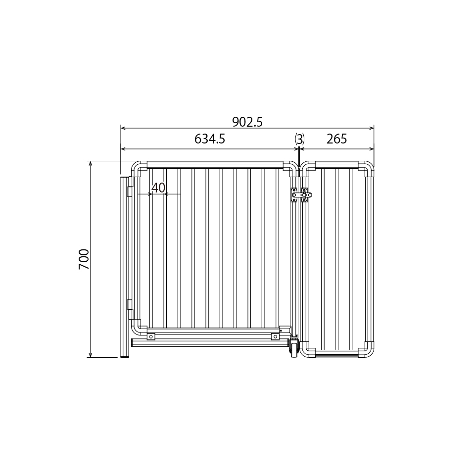 DOGCAGE/ドッグケージ(スリム) 扉面-900【受注生産品】