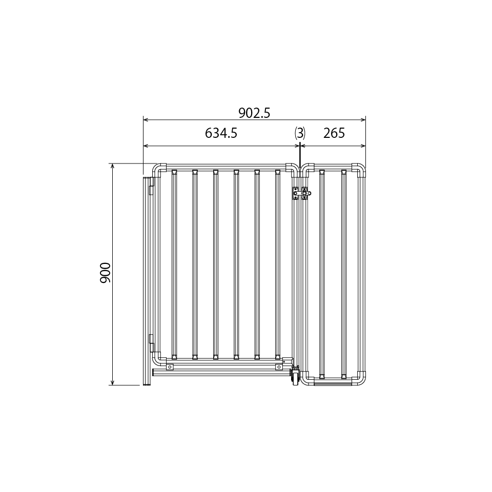 DOGCAGE/ドッグケージ(スタンダード) 扉面-900 B【受注生産品】