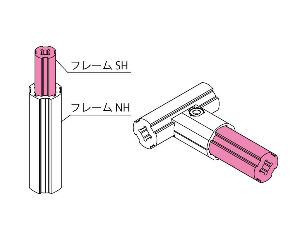 GFunフレームSH 1900mm