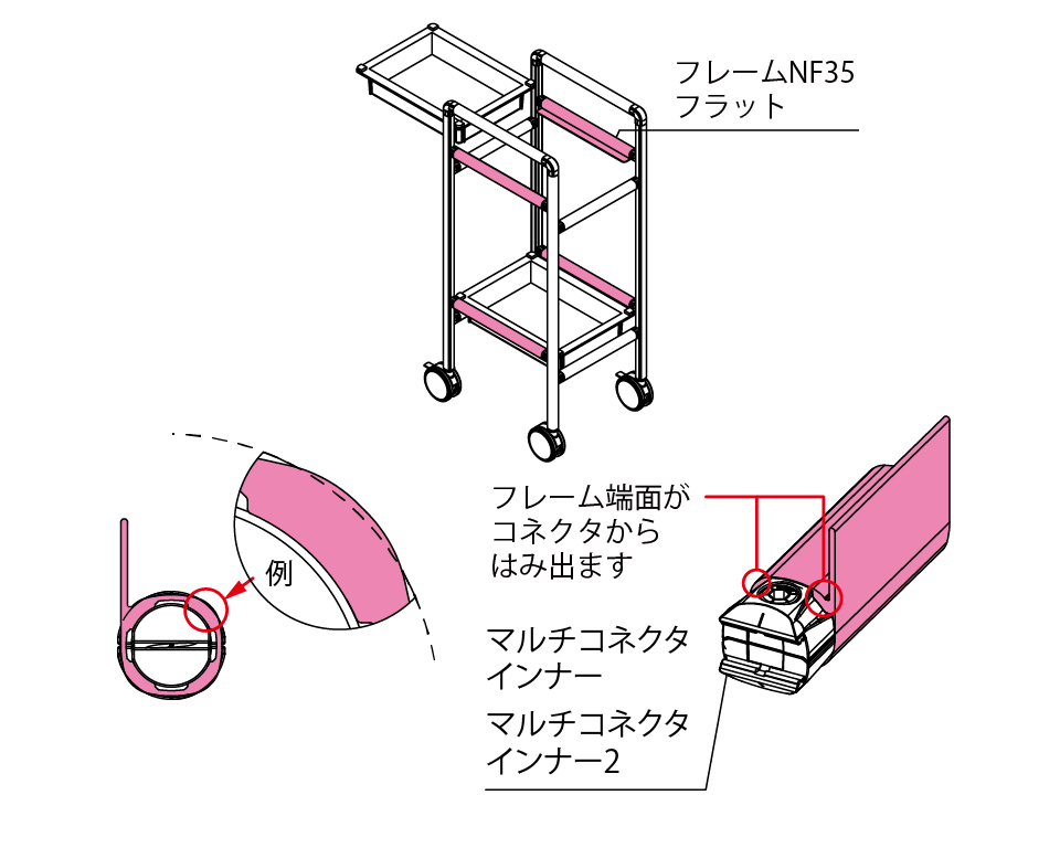 GFunフレームNF35フラット 2000mm