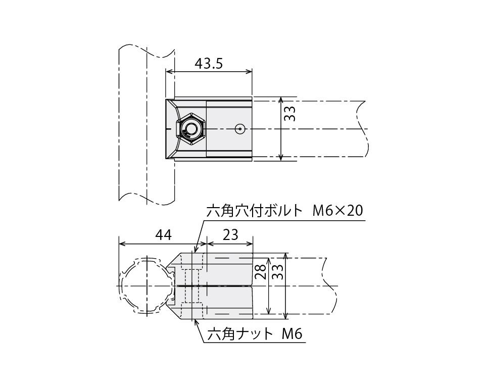 GFunマルチコネクタアウター グレー塗装